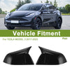 Tesla Model 3 Mirror Cover Caps  Gloss Black (2017-2023)