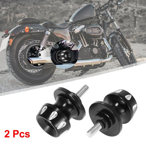 Yamaha 2 x 6mm M6x1.0 Black Swing Arm Spools Sliders Stand Screw