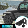 Jeep Wrangler JL JLU JK TJ Steel Driver Side Antenna Mount Bracket (2018-2023)