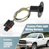 Dodge Ram 1500 2 x License Plate Light Wiring Harness Socket (2009-2018)