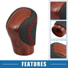 Lexus - Red Thread Perforated Wood Grain Gear Shift Knob Cover (2010-2023)