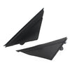 Fiat 500 Matte Black Door Mirror Flag Covers (2012-2019)
