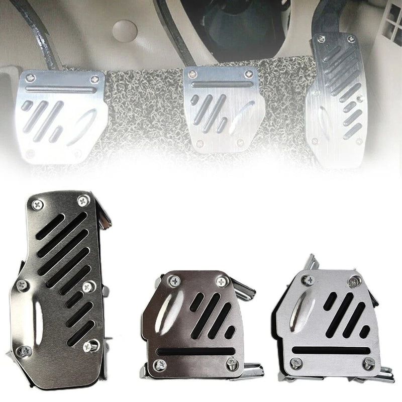 3pcs Auto Car Accelerator Foot Pedals Non-slip Brake Pad Clutch Covers