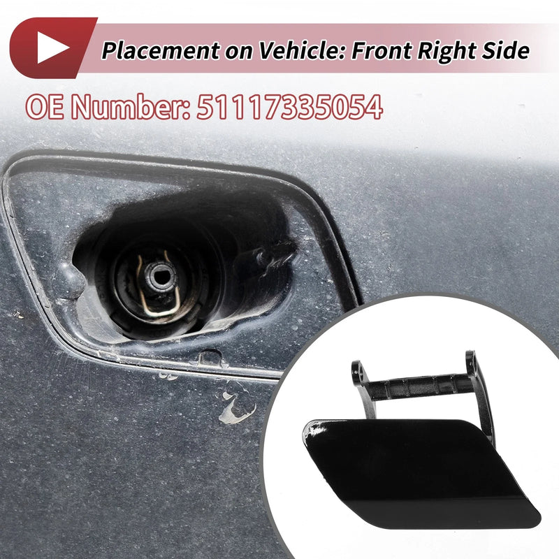 BMW 740i (2013-2015) Black Front Right Washer Nozzle Cover Cap