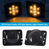 Jeep JK Front Fender LED Side Marker Light Smoke Lens (2007-2018)