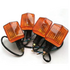Honda, Yamaha, Suzuki, Kawasaki 4 x Motorcycle Indicators Yellow Lens