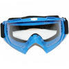 Dirt Bike Clear Blue Motocross Goggles - Anti-Fog UV Protection