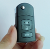 Flip remote Key case shell 3 button for Mazda 2 3 5 6 RX7
