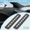 Dodge Challenger 2 x Carbon Fiber Pattern Door AC Outlet Vent Covers (2015-2019)