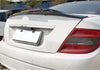 Mercedes C-Class W204 Sedan Unpainted R Style Rear Spoiler Wing (2008-2014)