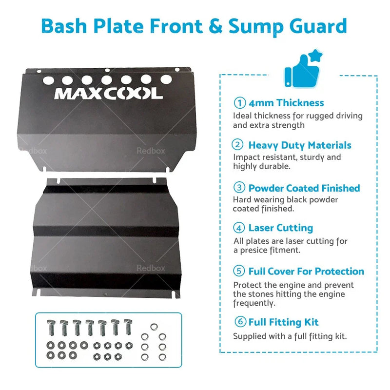 Mitsubishi Triton ML MN 4MM Black Bash Plates (2006-2015)