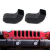 Jeep Wrangler JK JL JT Black Front Bumper Tow Hook Cover (2007-2023)
