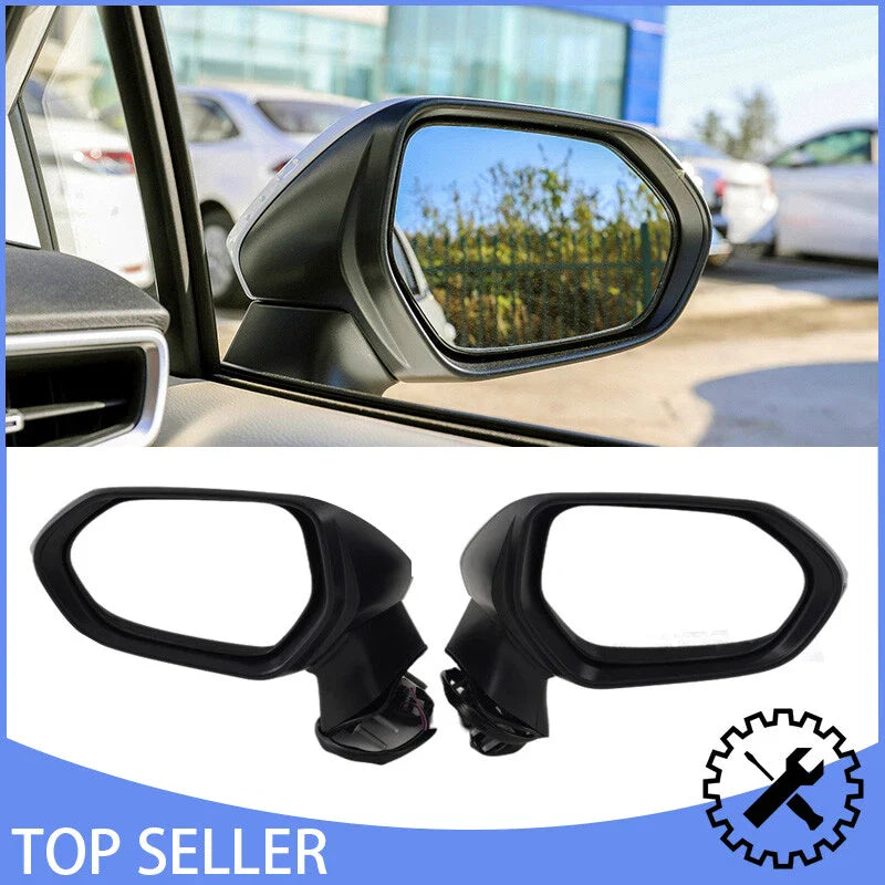 Toyota Corolla White Power Heated Side View Wing Mirror Assembly (2019-2024)