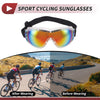 Motorcycle Goggles Red Lens White Frame PC PU