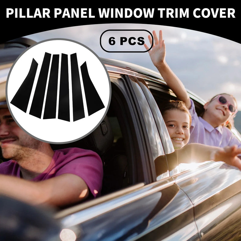 Chevrolet Impala 6 x Car Pillar Window Trim Covers (2006 - 2013)