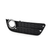 Audi A5 Front Bumper Fog Light Grille Cover w/ Chrome Ring (2008-2011)