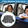 Ford Focus (2012-2019) Carbon Fiber Black 6pcs Door Pillar Window Trim