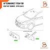 Toyota Corolla, RAV4, Camry, Prius, Hilux Interior Rear View Mirror (05-14)