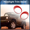 Jeep Wrangler 2 x Car Front Left & Right Headlight Trim Bezels (2028)
