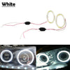 Universal Car 12V 70MM LED Halo Ring Fog Headlights