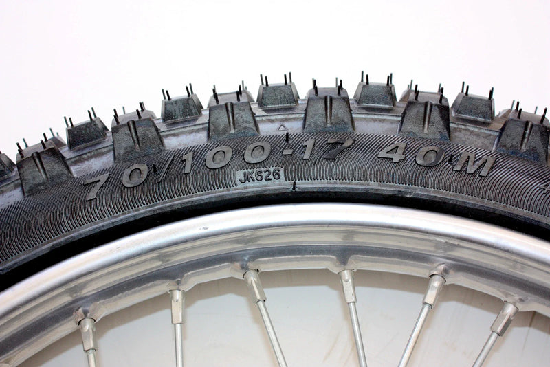 PIT Trail Dirt Bike 12mm Axle 17" Front & 14" Rear Wheel Rim Tire