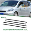 Honda Fit (2015-2020) Black 4 Pcs Weatherstrip Window Seal