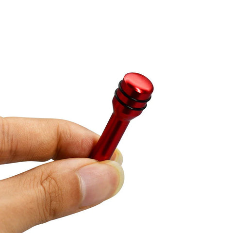 Car Interior Accessories Red Aluminum Door Lock Stick Knob Pull Pins Cover