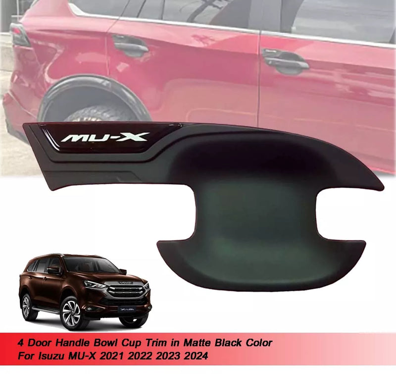 Isuzu MU-X MUX Black Door Handle Bowl Cover (2021-2024)