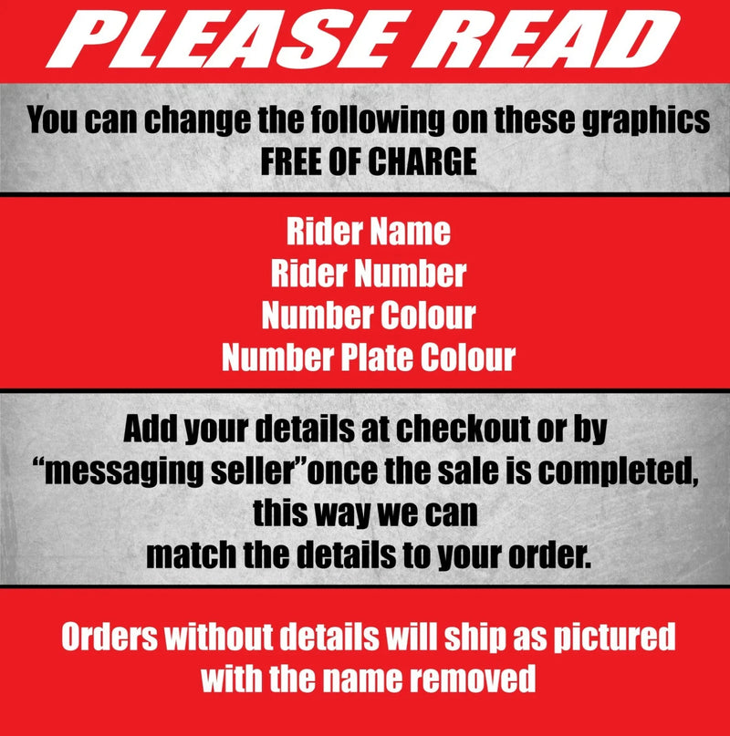 Honda CRF 450 Custom Graphics Full Kit (2017-2020)