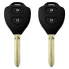3 x 2 Button Key Remote Case Shell For Toyota Rav4