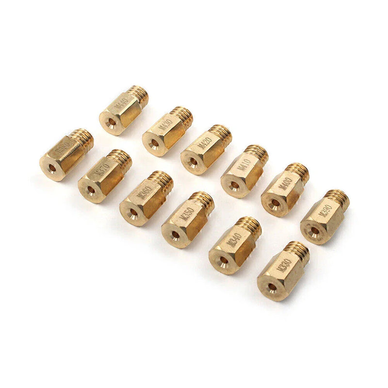 Motorcycle 12Pcs Mikuni VM TM Carburetor Main Jets #330 - #440