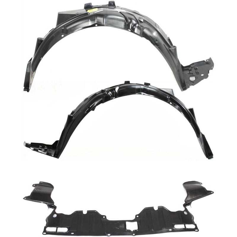 Front Fender Liner and Engine Splash Shield Kit For