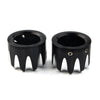 Harley Electra Street Road Glide Black CNC Cut Axle Nut Cover