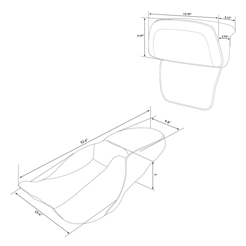 Harley Street Glide & Road Glide Seat & Backrest Pads (2014-2023)