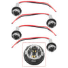 4x Connector Socket Bulb Bundle PigTail T15 Rubber Wedge LED