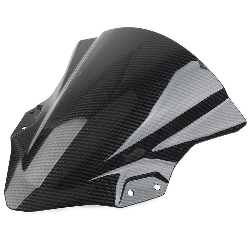 Kawasaki Ninja 250 400 (2018-2022) Carbon Fiber Black Windshield Shield ABS