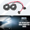 VW Golf 6 / 7 (2012-2020) - 2x H7 LED Headlight Bulb Holder Adapter Socket