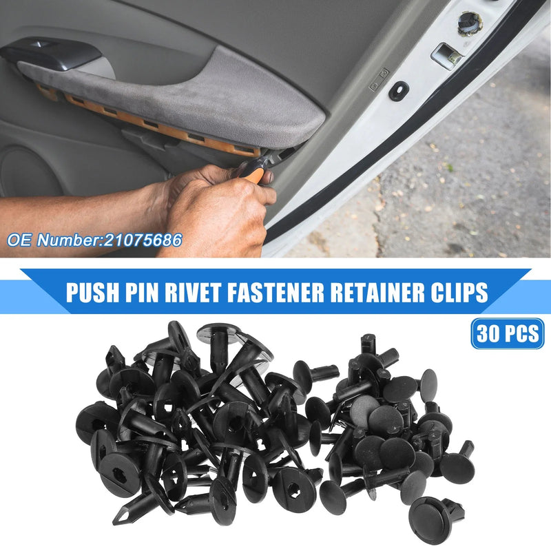 Buick Rainier 30 Pcs Push Pin Rivet Fastener Retainer Clips (2005–2007)