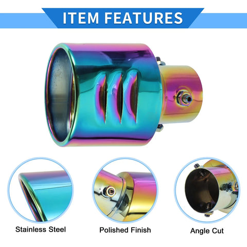 Suzuki Hustler MR52S MR92S 2.36" Exhaust Muffler Tip Pipe (2014-2023)