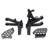 Honda CBR600RR Black Front Driver Footrest Bracket Set (2007-2024)