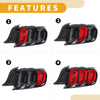 Ford Mustang 2015-2016 - Black 2 x Lights OLED Tail Lights Assembly
