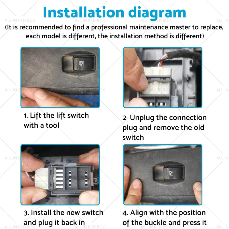 Toyota Hilux KUN15 KUN26 GGN25 Power Window Switch (2011-2015)