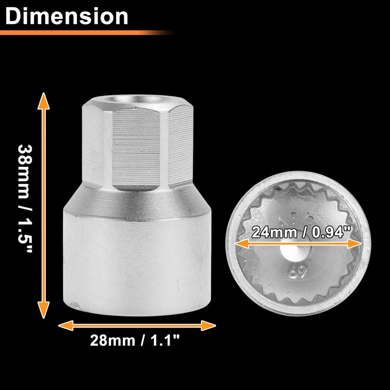 VW Touareg Wheel Lock Lug Nut Key Socket