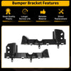GMC Terrain Driver Passenger 1 x Front Bumper Bracket