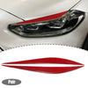 BMW F30 Carbon Fiber Pattern Red 1 Pair Headlight Eye Lid Cover Sticker