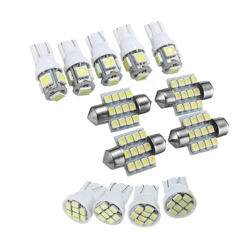 Car Dome License Plate Bulbs 13Pc White LED Interior Light Package