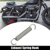 Exhaust Pipe Spring Hook 58mm 2.28" Stainless Steel Silver Tone 1 Pc