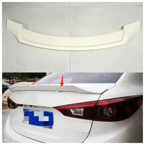 Mazda 3 M3 Axela R Style ABS Unpainted Rear Trunk Spoiler (2014-2018)
