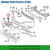 Mazda 2-6 10 x Fender Liner Bumper Cover Splash Shield Screws & U-Nuts