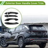 Hyundai Tucson (2022-2024) Carbon Fiber Black Exterior Door Handle Cover Trim